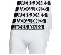 Jack & Jones Jacplain Solid Trunks, Hombre, 5 Unidades Color Blanco, S