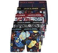 Jack & Jones Jacplain Solid Trunks, Hombre, 5er Pack Print 3, S