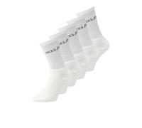JACK & JONES Jacregen Jacregen - Calcetines de tenis para hombre (5 unidades, 3 unidades), Blanco, 38-43