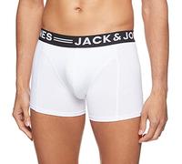 JACK & JONES JACSENSE TRUNKS NOOS, Bóxer Hombre, Blanco (White), Medium