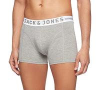 JACK & JONES JACSENSE TRUNKS NOOS, Bóxer Hombre, Gris (Light Grey Melange), X-Large