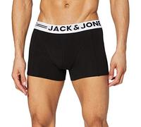 JACK & JONES JACSENSE TRUNKS NOOS, Bóxer Hombre, Negro (Black), Large