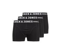 Jack & Jones Jacsense Trunks Noos Pls - Pack de 3 Calzoncillos bóxer, Hombre, Negro, 7XL