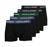 JACK & JONES Jacsolid Trunks 5 Pack Noos Ropa Interior, Negro y Azul, L para Hombre