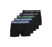 Jack & Jones Jacsolid Trunks 5 Pack Op Bóxer, Hombre, Negro - Blanco, XL