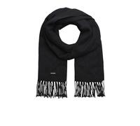 JACK & JONES Jacsolid Woven Scarf Noos, Bufanda Hombre, Negro (Black Black), Talla única
