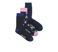 JACK & JONES Jactodd Flower Socks 3 Pack, Atlantic Deep, Talla única