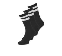 JACK & JONES Jactravis Noos-Calcetines de Tenis (3 Unidades), Negro/Paquete: Negro-Negro, Talla única para Hombre