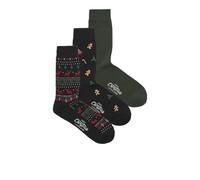 JACK & JONES Jacxmas Reindeer Socks - Calcetines (3 unidades), Negro, Talla única