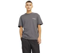 JACK & JONES Jcoaero Print tee SS Crew Neck Noos Camiseta, Pavement, XL Hombres
