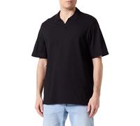 JACK & JONES Jcocollective Label Polo SS, Negro, M para Hombre