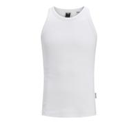 JACK & JONES Jcoconcrete Washed Rib Tank Top, Blanco Brillante, S Hombres