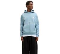 JACK & JONES Jcocrest Print Sweat Hood, Sombra Azul, L