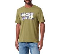 Jack & Jones Jcodust tee SS Crew Neck Noos Polo, Olive Branch, S para Hombre