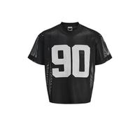 JACK & JONES Jcoenergize Big Mesh tee SS Crew Neck, Negro, M