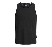 JACK & JONES Jcoinfinity Rib Camiseta de Tirantes para Hombre, Negro, L