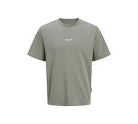 JACK & JONES Jcolido AOP Back Print tee SS Crew Neck, Shadow, L