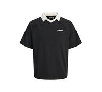 JACK & JONES Jcolido Pique Needle Open Polo SS, Negro, XXL Hombres