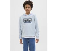 Jack & Jones Jcologan Ss24 Print Sweat Hood Sn Jnr 12A Azul