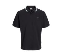 JACK & JONES Jcopacer Jacquard Polo SS, Negro, L