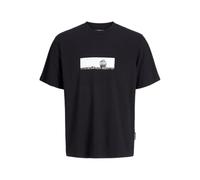 JACK & JONES Jcopacer Photo Branding tee SS Cre Pls, Negro, 6XL Hombres