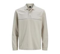 JACK & JONES Jcopacer Polo LS, Moonbeam, L Hombres