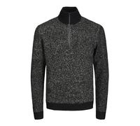 Jack & Jones Jcospace Knit Half Zip Sn Suéter, Negro/patrón: w. Peyote Neps, M para Hombre