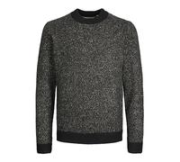 JACK & JONES Jcospace Punto Mock Neck Sn Jersey, Negro/patrón: w. Peyote Neps, L para Hombre