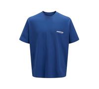 JACK & JONES Jcounion Back Print tee SS Crew No Pls, Beaucoup Blue, 5XL Hombres