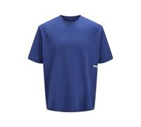 JACK & JONES Jcounion Small Print tee SS Crew Neck, Beaucoup Blue, M