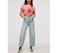 Jack & Jones Jeans culotte tiro alto de mujer. Azul claro 38-40/29 - Largo 32