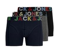 JACK & JONES Jeans Tim 782 para hombre, - Dark Grey Melange / Navy Blaze, S