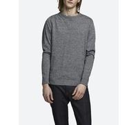 Jack & Jones Jersey básico de hombre con cuello caja. Gris oscuro M