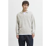 JACK & JONES Jersey de cuello redondo abierto. Color gris