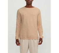 Jack & Jones Jersey de hombre gris con cuello caja. Naranja claro XL
