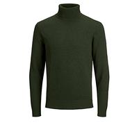JACK & JONES Jersey de Punto para Hombre con Cuello Alto., Verde (Rosin)., XL