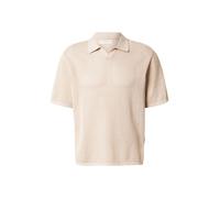 Jack & Jones Jorcassis Knit Twisted Split Neck Polo, Gris Pluma, S Hombre