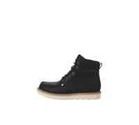 JACK & JONES Jfwarchway Pu Moc Botines con cordones para hombre, antracita, 40 EU