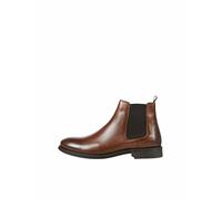 JACK & JONES Jfwargo Leather Chelsea Sn, Botas Estilo Hombre, coñac, 43 EU