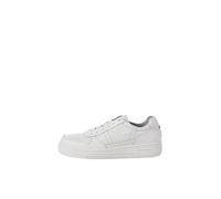 JACK & JONES Jfwbrad Cupsole Noos, Zapatillas Hombre, White Detail Leather, 45 EU