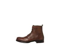 JACK & JONES Jfwshaun Leather Boot Sn Botines con cordones para hombre, coñac, 45 EU