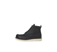 JACK & JONES Jfwtoronto Leather Boot Styd Ln, Botas de Piel Hombre, Negro, 40 EU