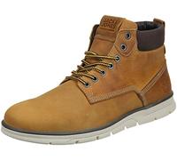 JACK & JONES Jfwtubar Piel Honey Sn, Botas Cortas al Tobillo Hombre, Ocre, 42 EU