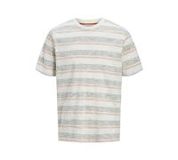 Jack & Jones Jjbirk Camiseta de Rayas SS Crew Neck, Iceberg Green, L