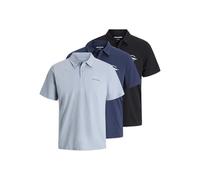 JACK & JONES Jjbrandon Polo SS 3Pk MP, Azul Marino, M (Pack de 3) Hombres