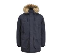 JACK & JONES Jjcamp Faux Fur Parka BF, Azul Marino, x_l Hombres