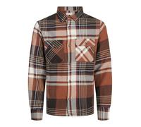 JACK & JONES Jjdarren-Camiseta de Franela Camisa Casual, Mocha Bisque, S para Hombre