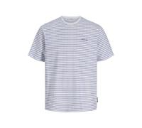 JACK & JONES Jjdevin Daytona Striped tee SS Cn Jnr, Blanco Brillante, 85E