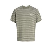 JACK & JONES Jjdevin Daytona Striped tee SS Crew Neck, Vetiver, S