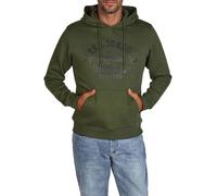 JACK & JONES JJEADRIAN Sudadera con capucha para hombre, corte regular, sudadera con capucha, estampado negro, gris, verde, marrón, beige, azul, S, M, L, XL, XXL, 3XL, verde, XL